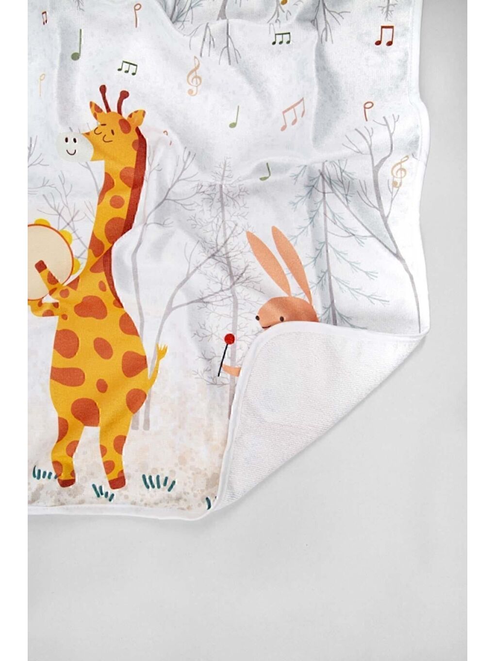 Beyaz Sihirli Orman Havlu 50x90-1