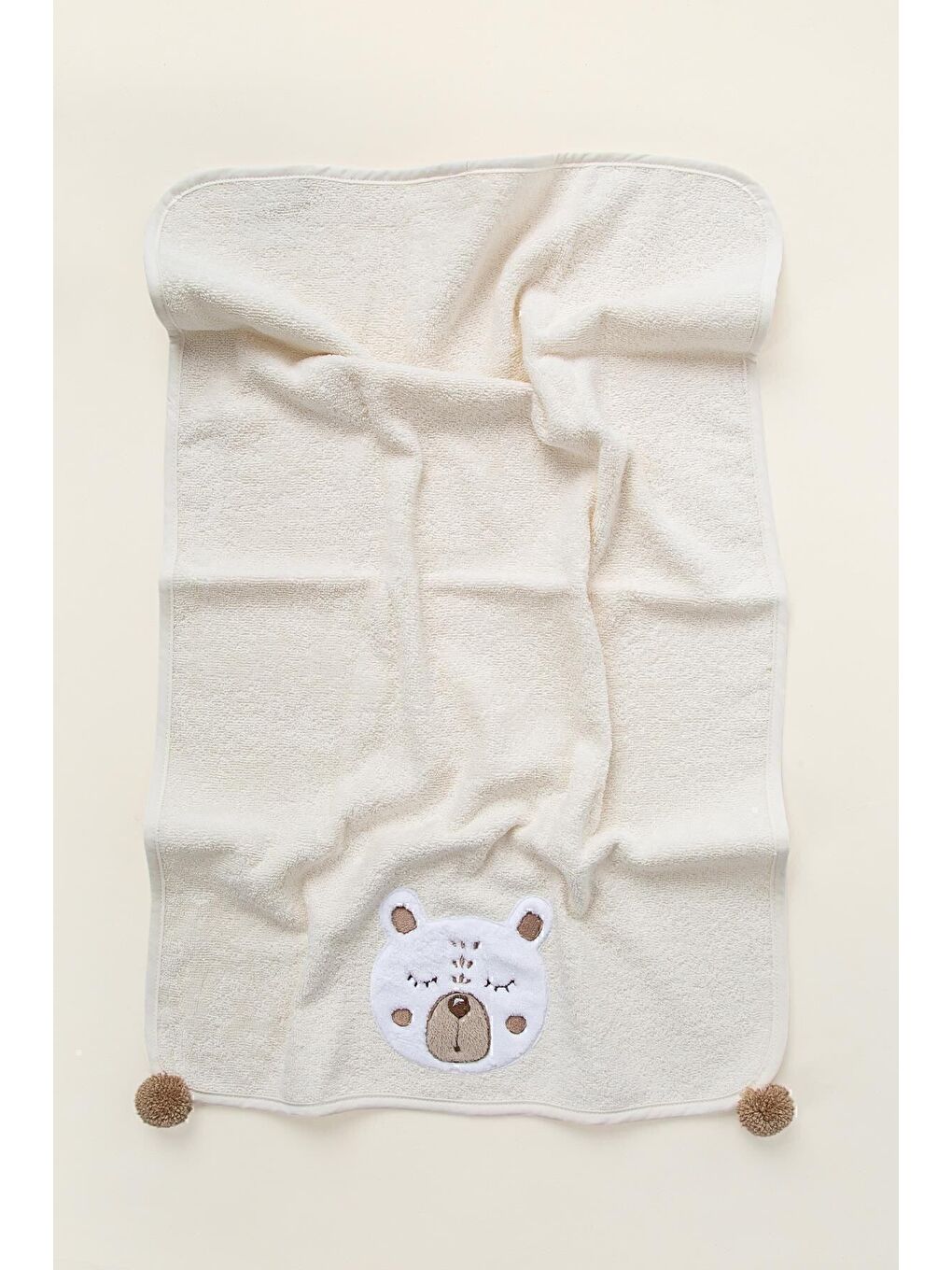 Ekru Teddy Havlu 50x75-1