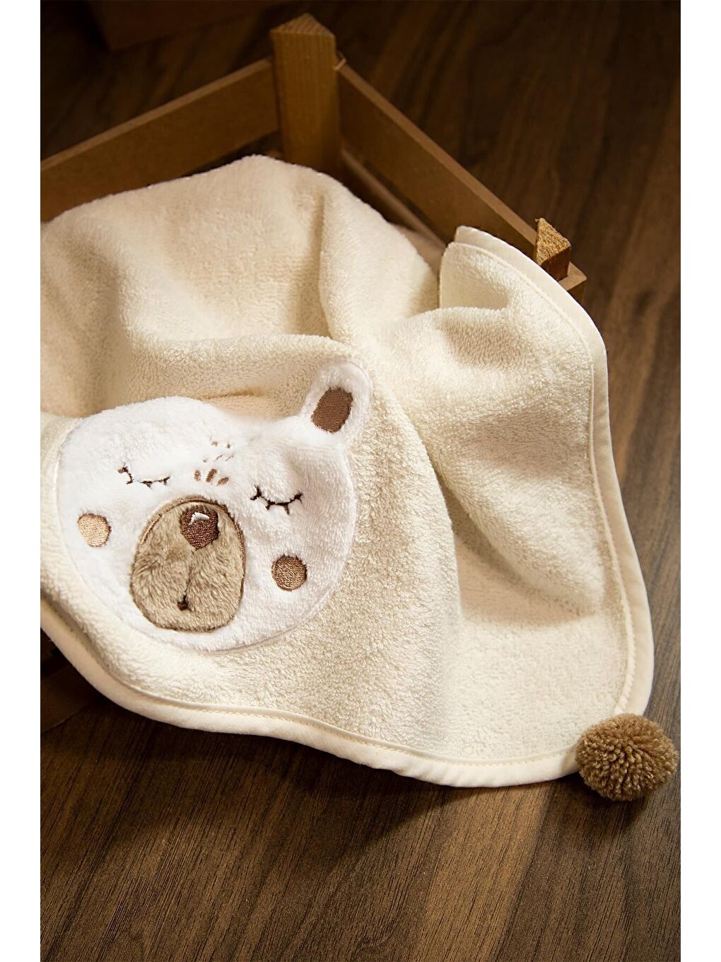 Ekru Teddy Havlu 50x75-2