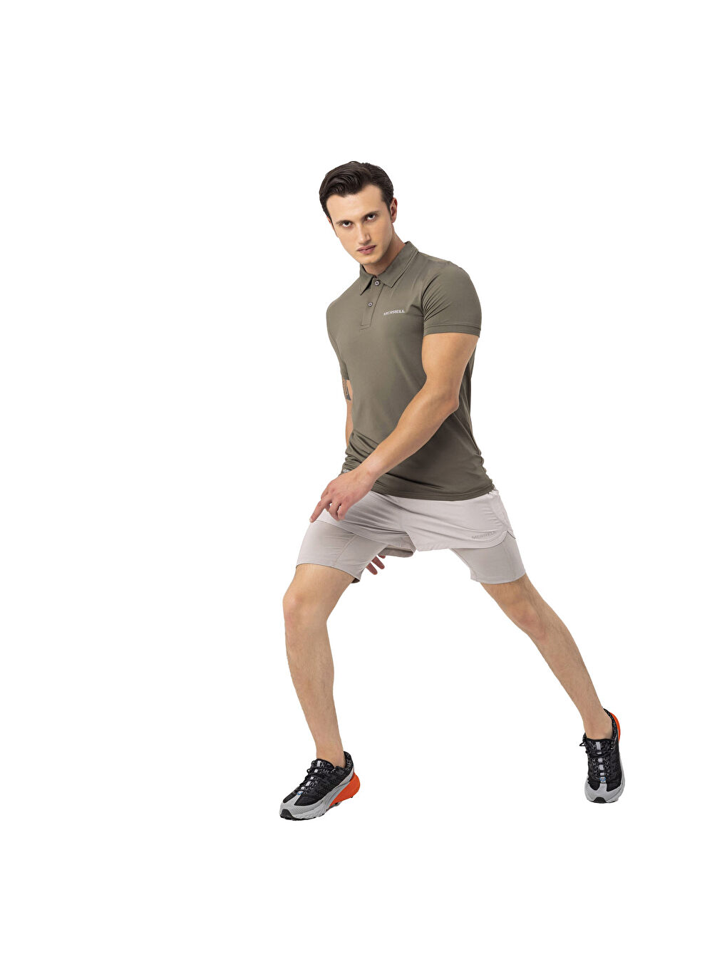 Haki Polo Yaka Kısa Kollu Tişört-6