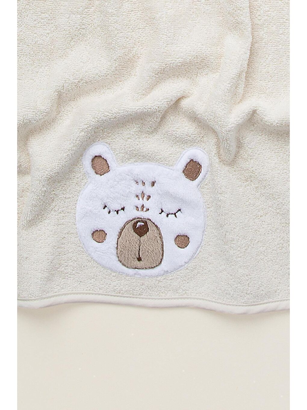 Ekru Teddy Havlu 50x75-3
