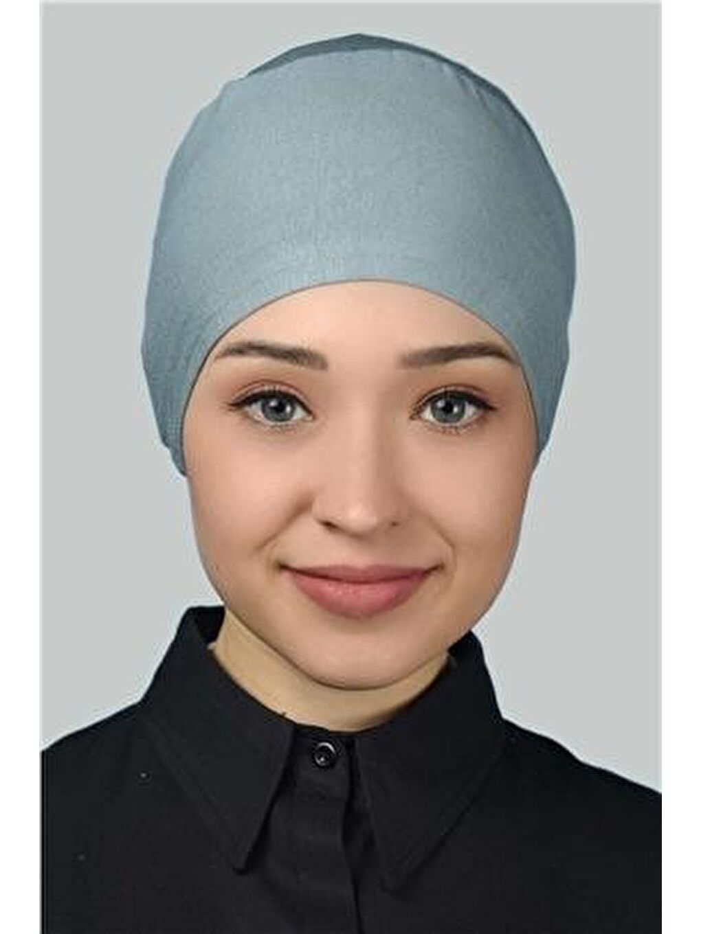 Altobeh Turkuaz Kadın Pratik Dikişsiz Bağcıklı Kaymayan Tesettür Penye Bone - 1