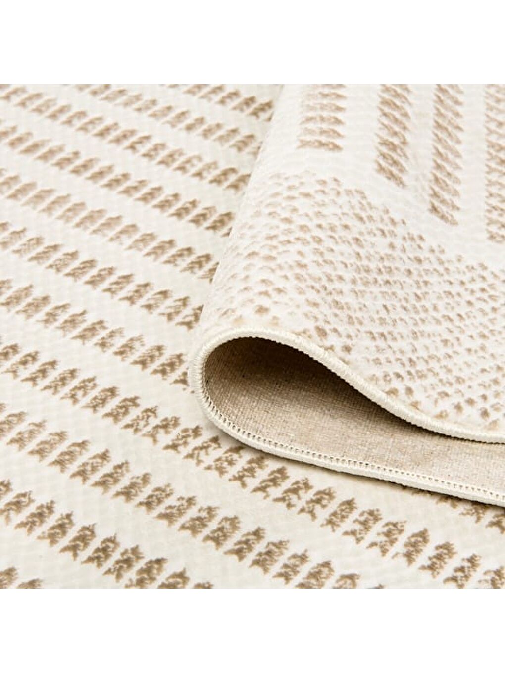 Soft Tuku Halı - Bej - 160x230 cm-4