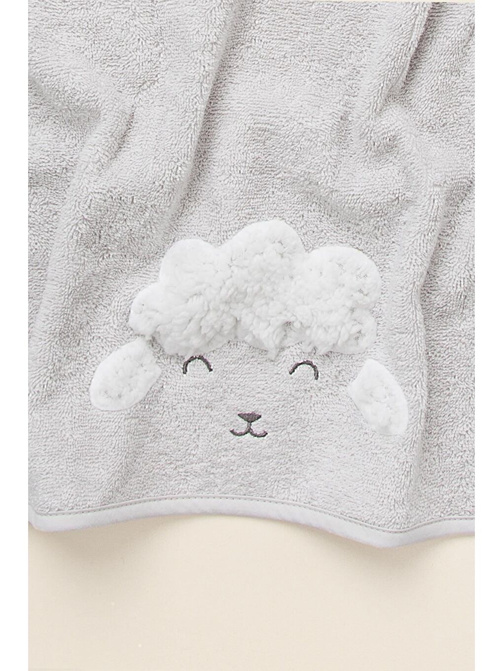 Gri Wooly Havlu 50x75-2