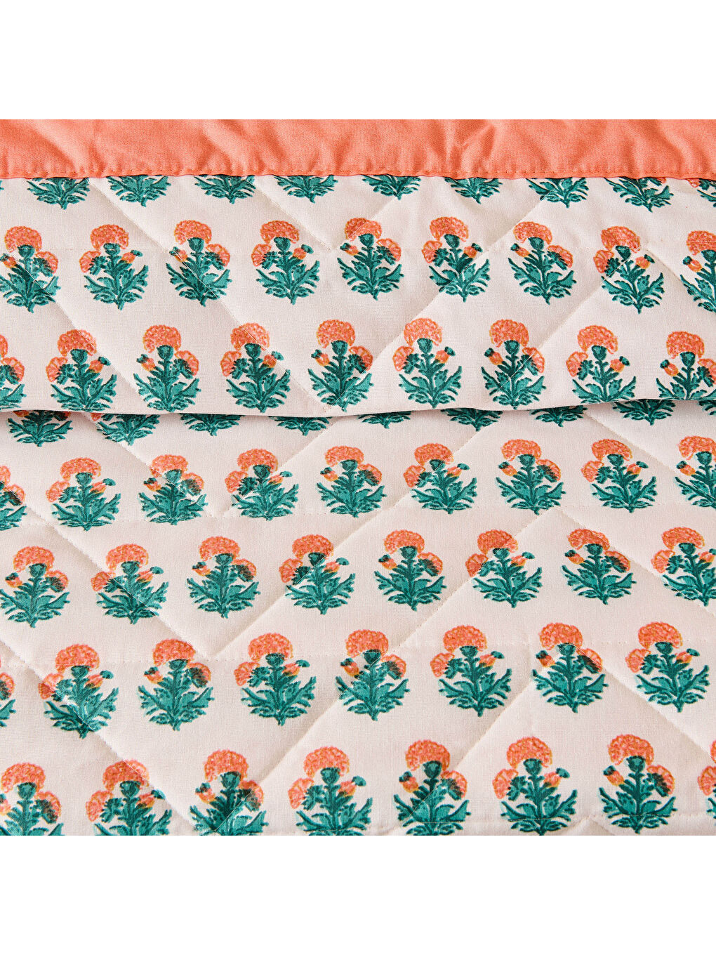 Pembe Soft Franky Çift Kişilik Yatak Örtüsü Seti - Ekru / Renkli-2