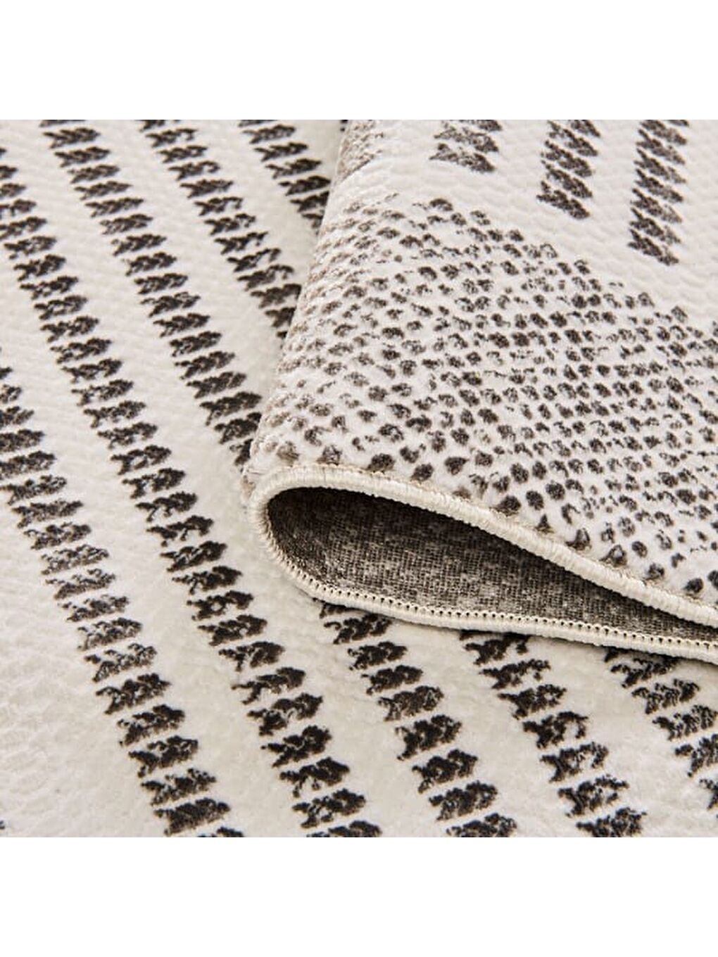 Soft Tuku Halı - Gri - 80x150 cm-1