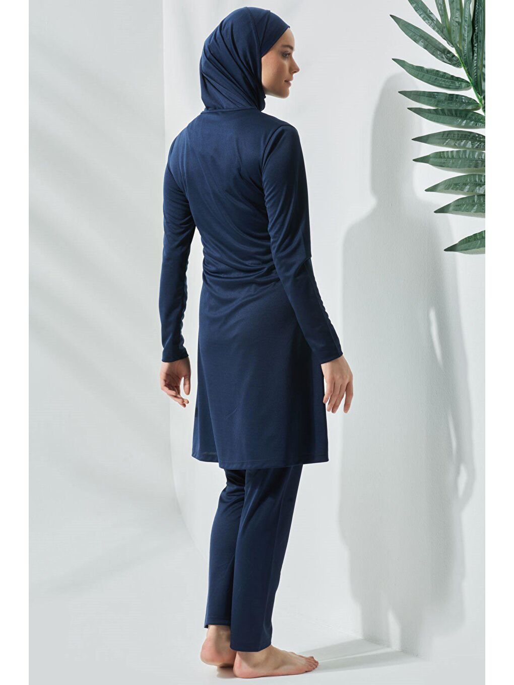 Tam Kapalı Tesettür Mayo C11020 Koyu Lacivert-2