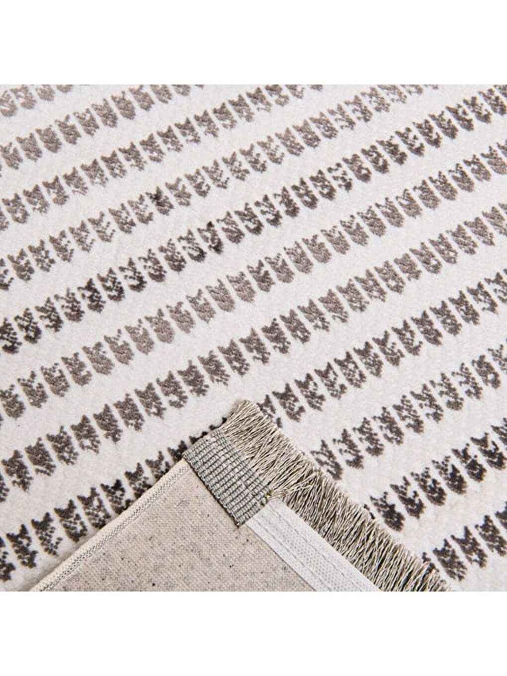 Soft Tuku Halı - Gri - 80x150 cm-4