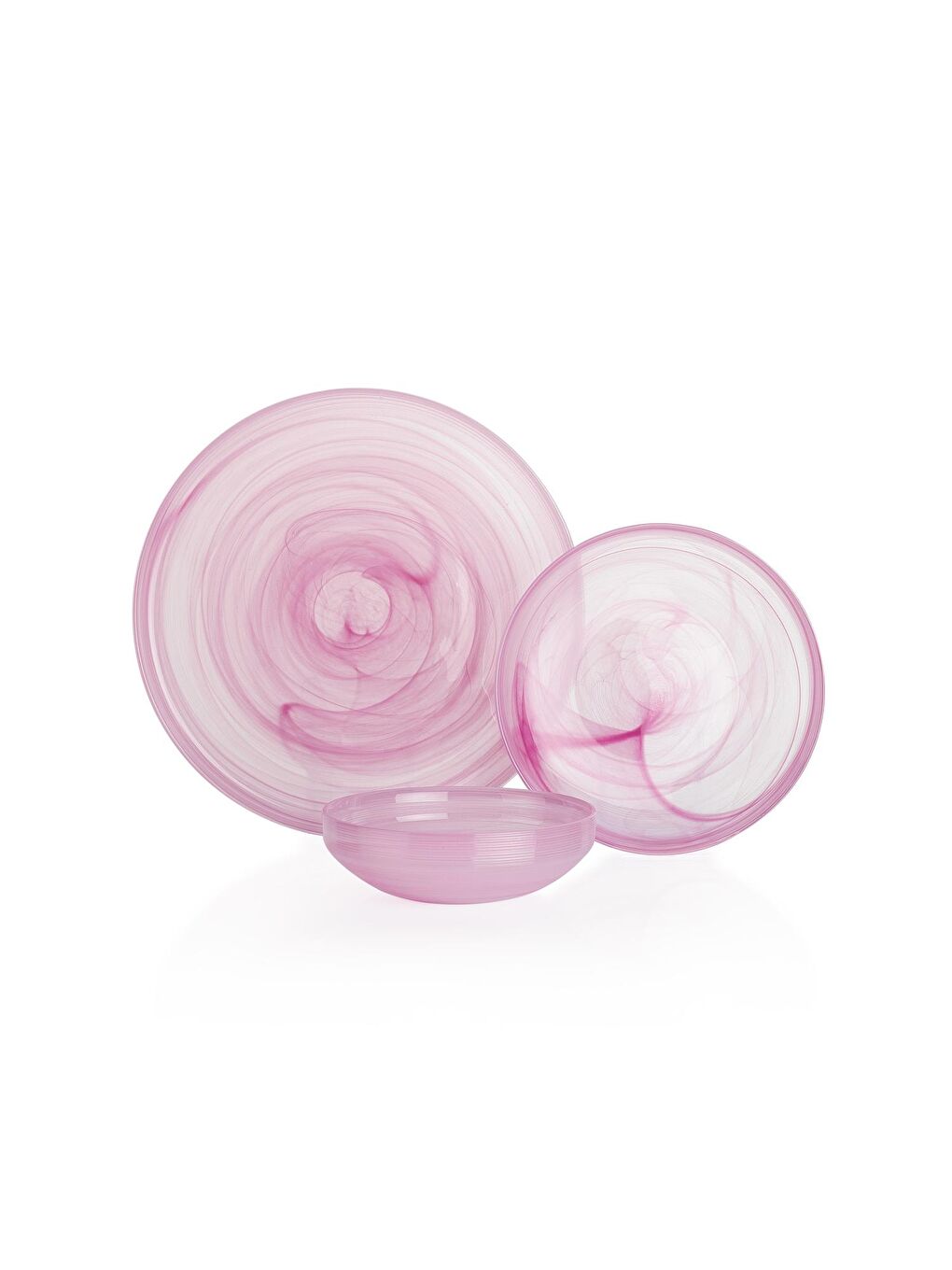 Lucid Yemek Takımı 18 Parça-Pembe-3