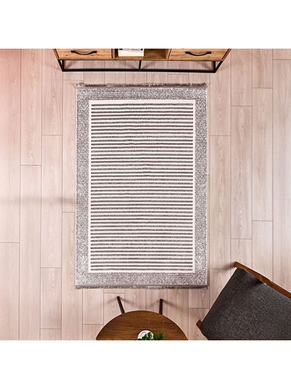 Soft Tuku Halı - Gri - 120x180 cm