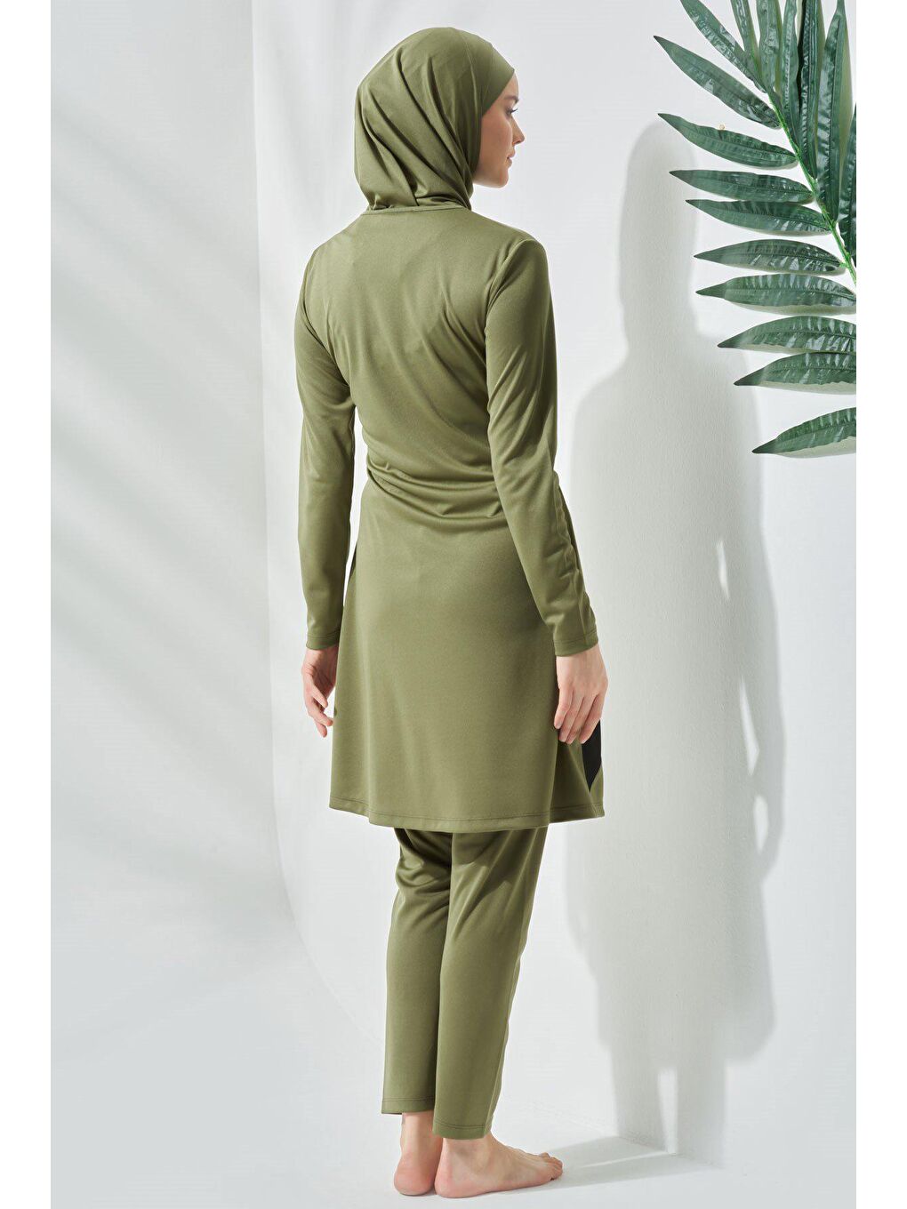 Tam Kapalı Tesettür Mayo C11020 Haki-2