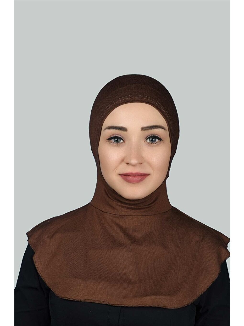 Altobeh Kahverengi Kadın Tesettür Pratik Boyunluklu Hijab - Sporcu Bone
