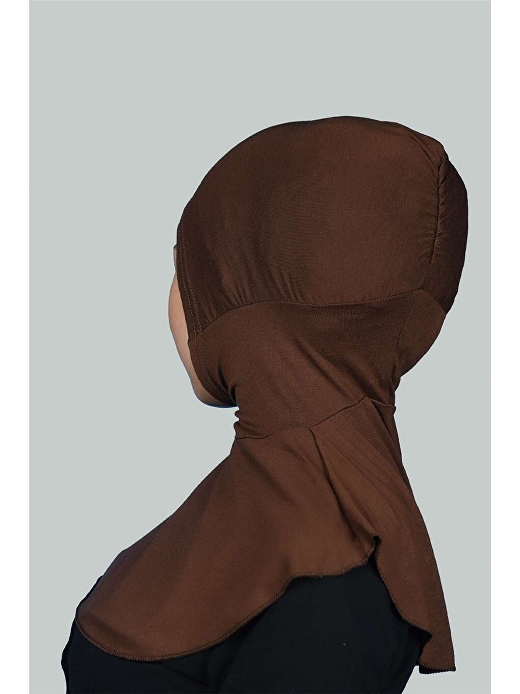 Altobeh Kahverengi Kadın Tesettür Pratik Boyunluklu Hijab - Sporcu Bone - 3