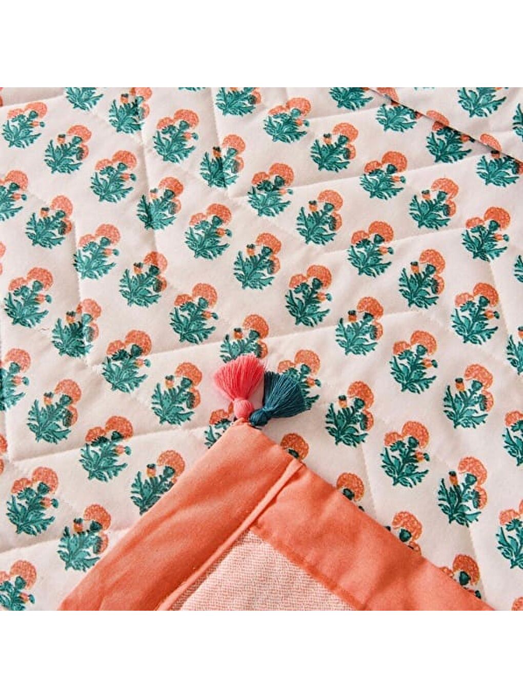 Pembe Soft Franky Tek Kişilik Yatak Örtüsü Seti - Ekru / Renkli-1