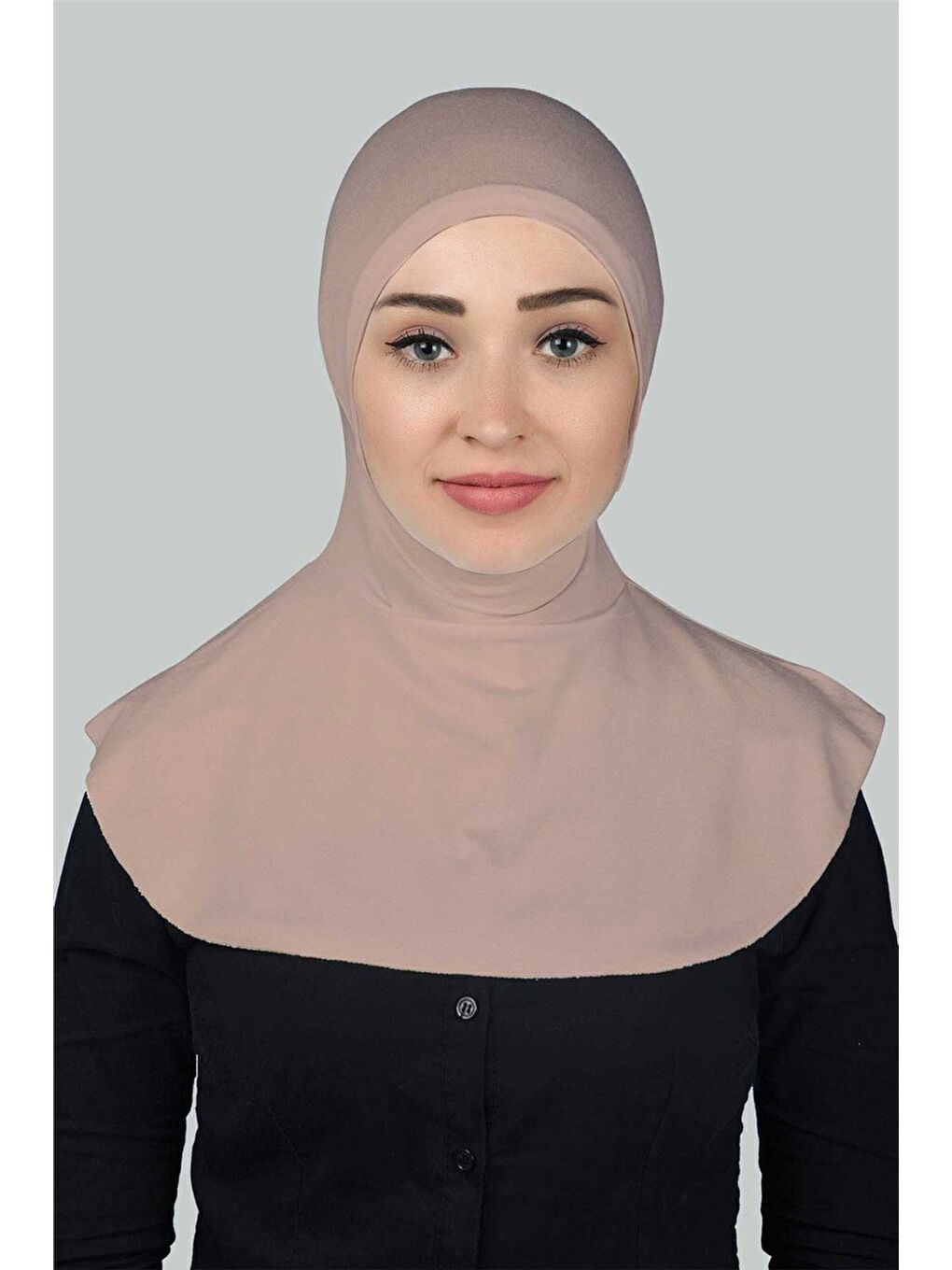 Pembe Kadın Tesettür Pratik Boyunluklu Hijab - Sporcu Bone