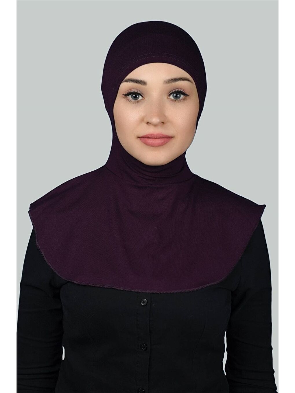 Mürdüm Kadın Tesettür Pratik Boyunluklu Hijab - Sporcu Bone