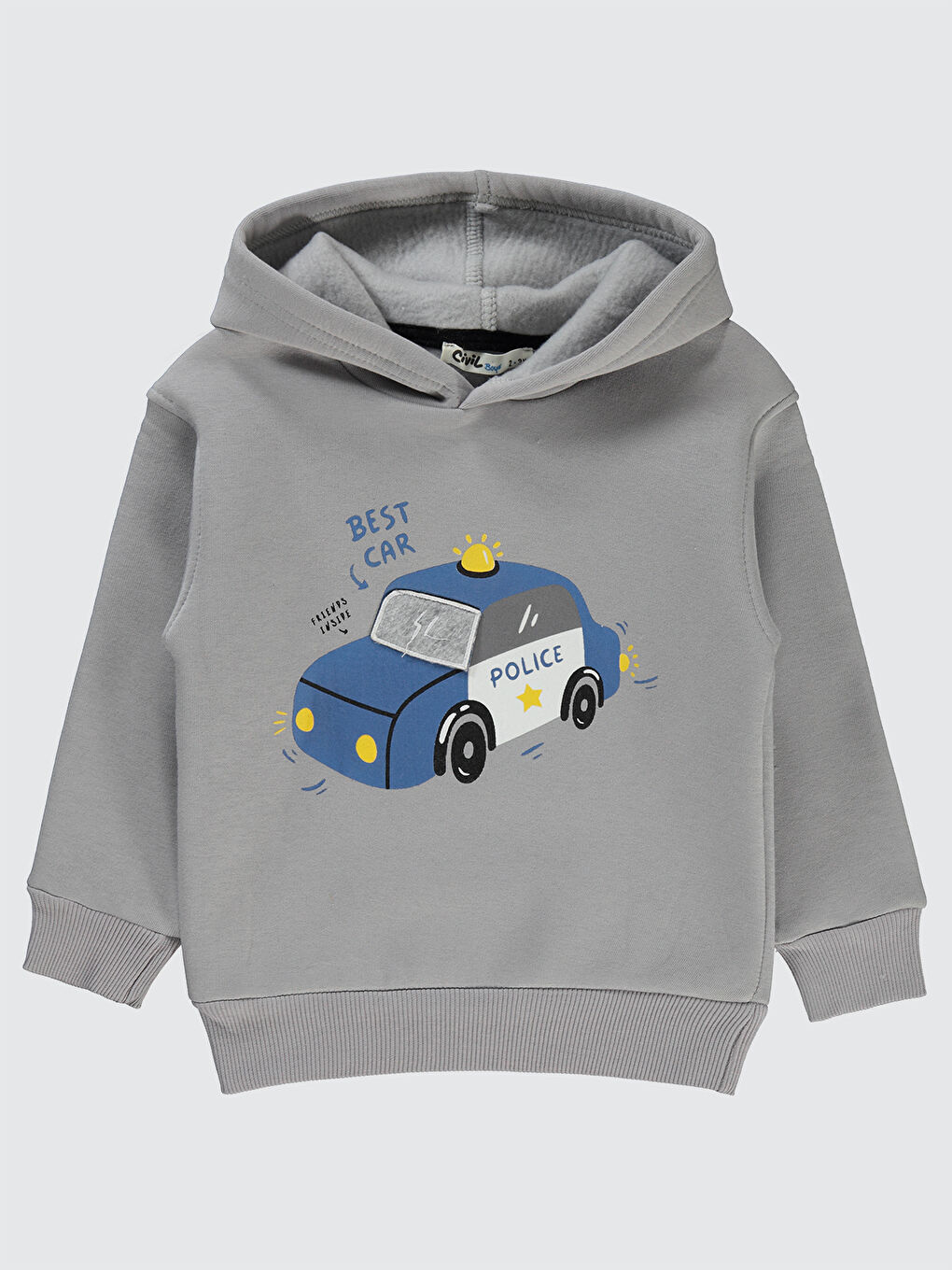 Civil Boys Erkek Çocuk Sweatshirt 2-5 Yaş Gri