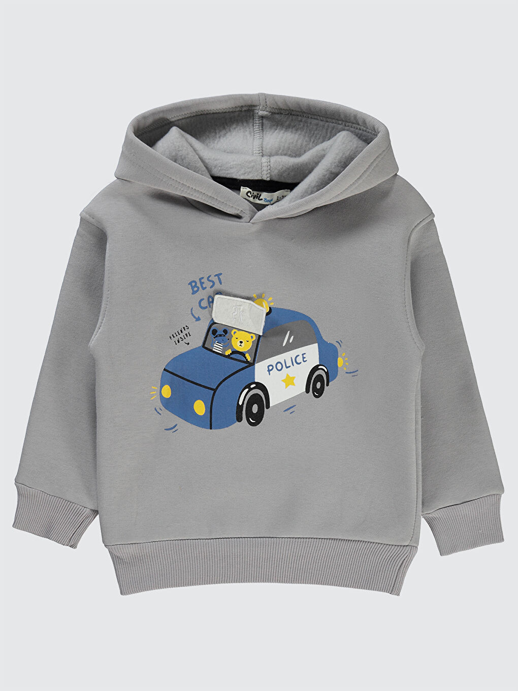 Civil Boys Erkek Çocuk Sweatshirt 2-5 Yaş Gri - 2