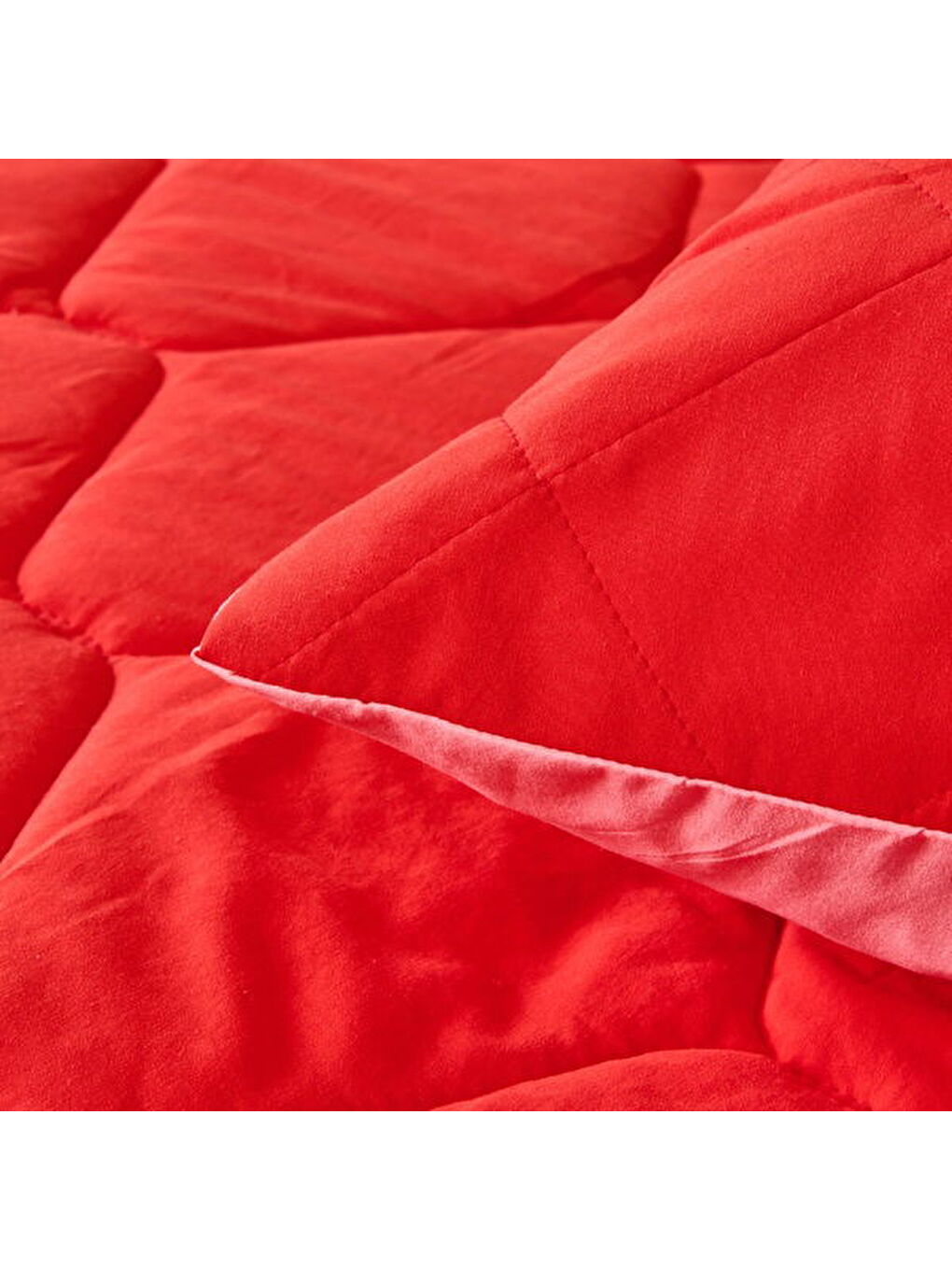 Soft Konfor Tek Kişilik Uyku Seti - Kırmızı / Pembe-3