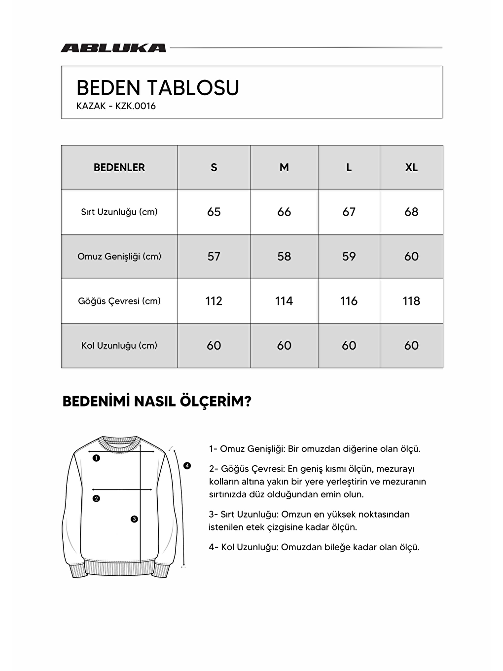 ablukaonline Erkek Oversize Kazak Bej - 1