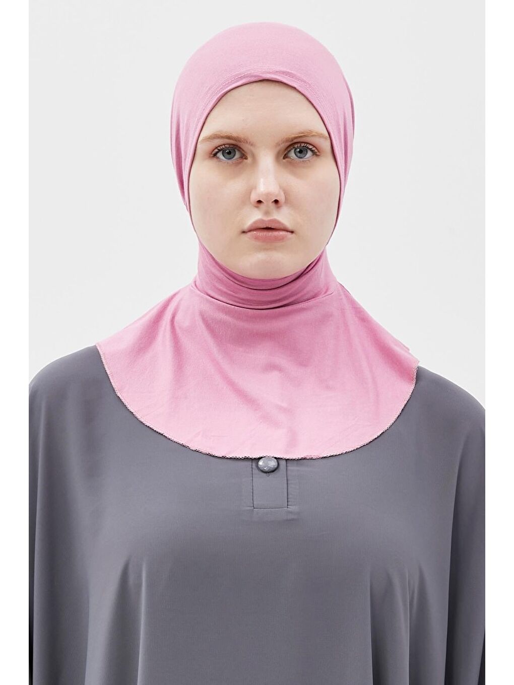 Altobeh Pembe Kadın Tesettür Pratik Boyunluklu Hijab - Sporcu Bone