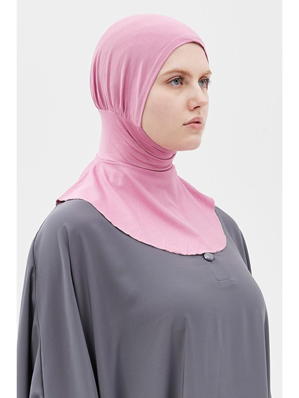 Altobeh Pembe Kadın Tesettür Pratik Boyunluklu Hijab - Sporcu Bone - 1