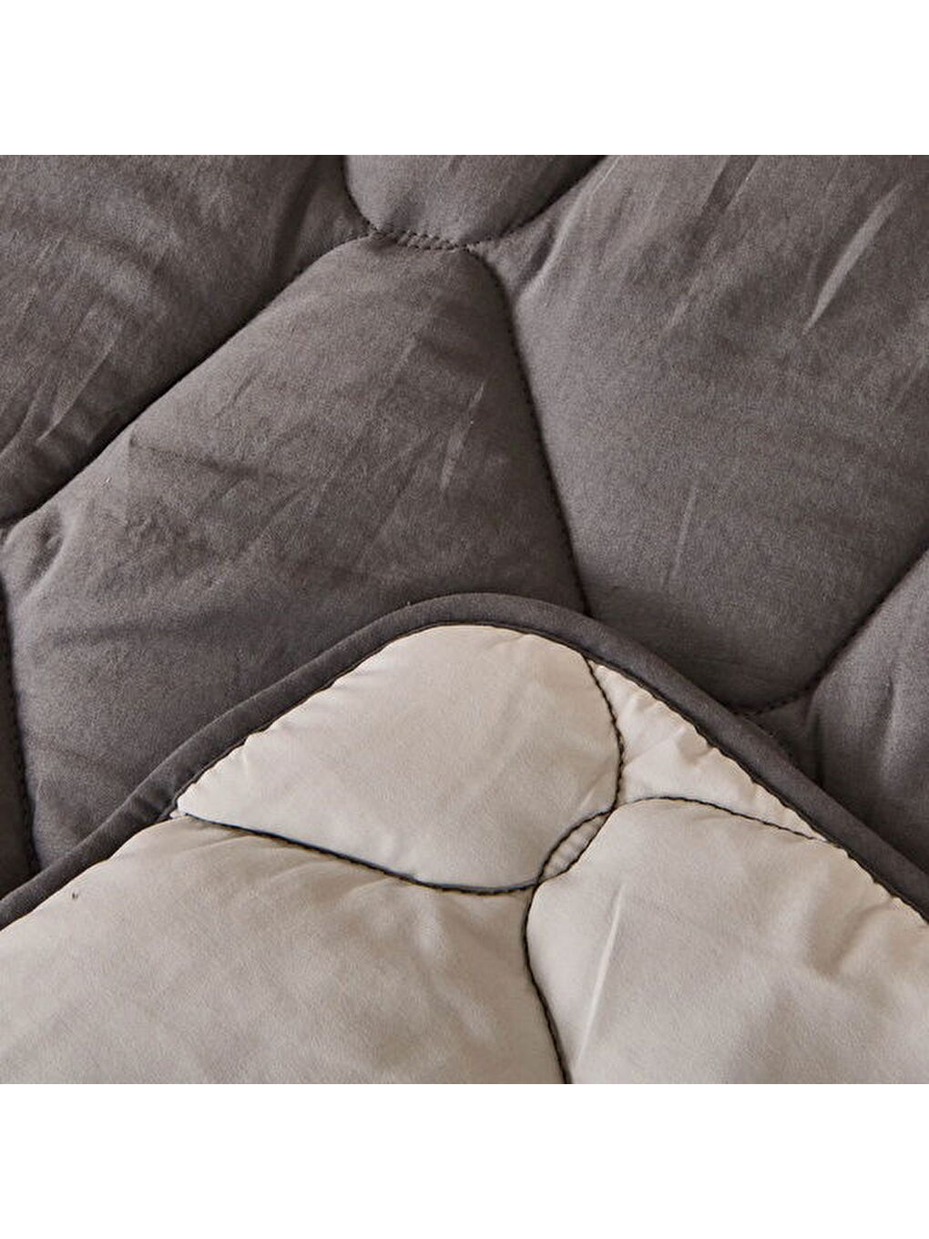 Soft Tek Kişilik Uyku Seti - Antrasit / Gri-1