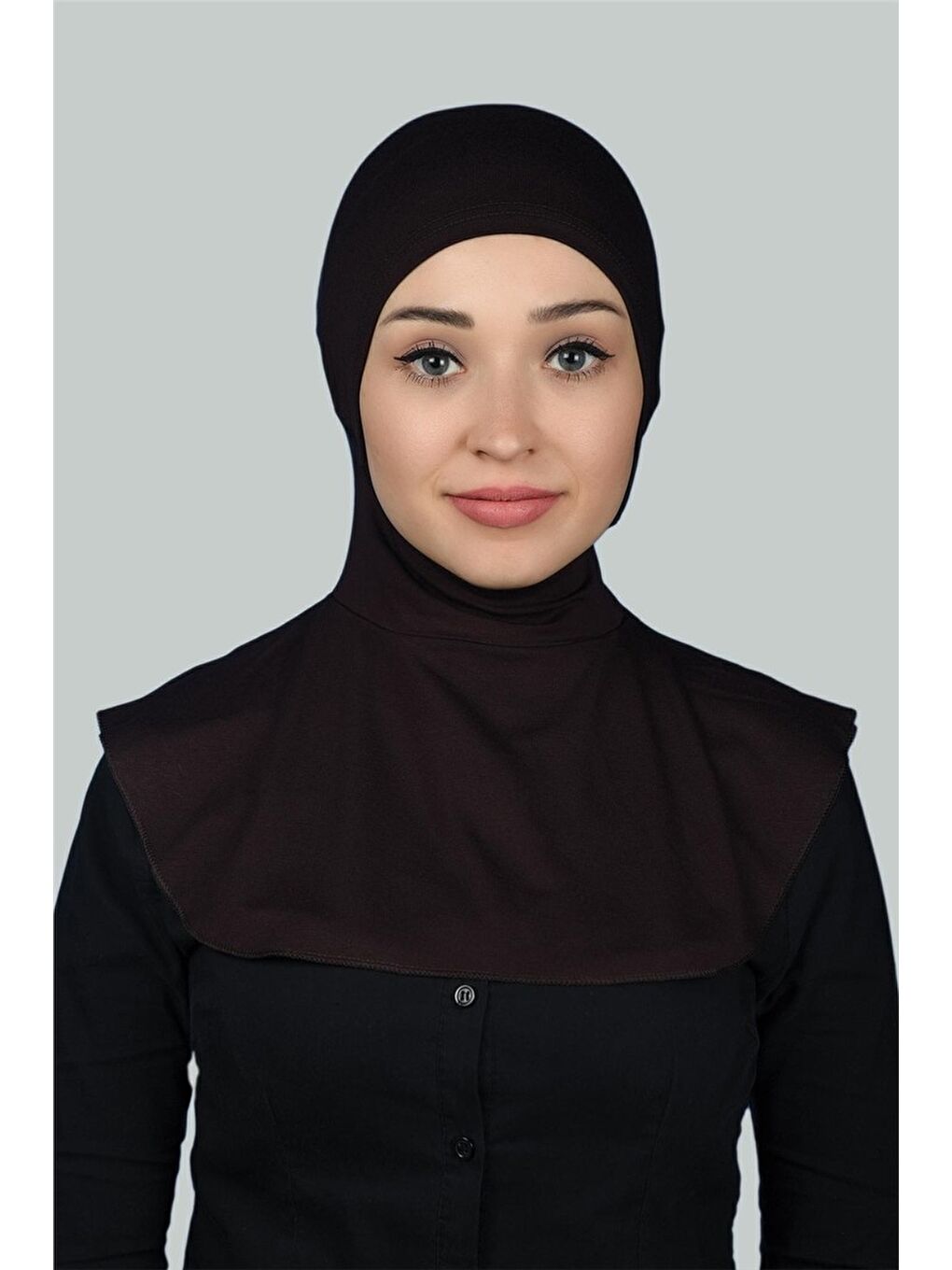 Altobeh Kahverengi Kadın Tesettür Pratik Boyunluklu Hijab - Sporcu Bone