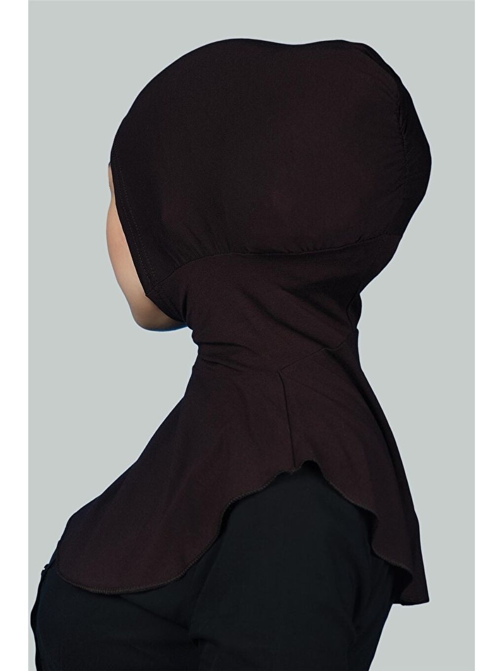 Altobeh Kahverengi Kadın Tesettür Pratik Boyunluklu Hijab - Sporcu Bone - 3