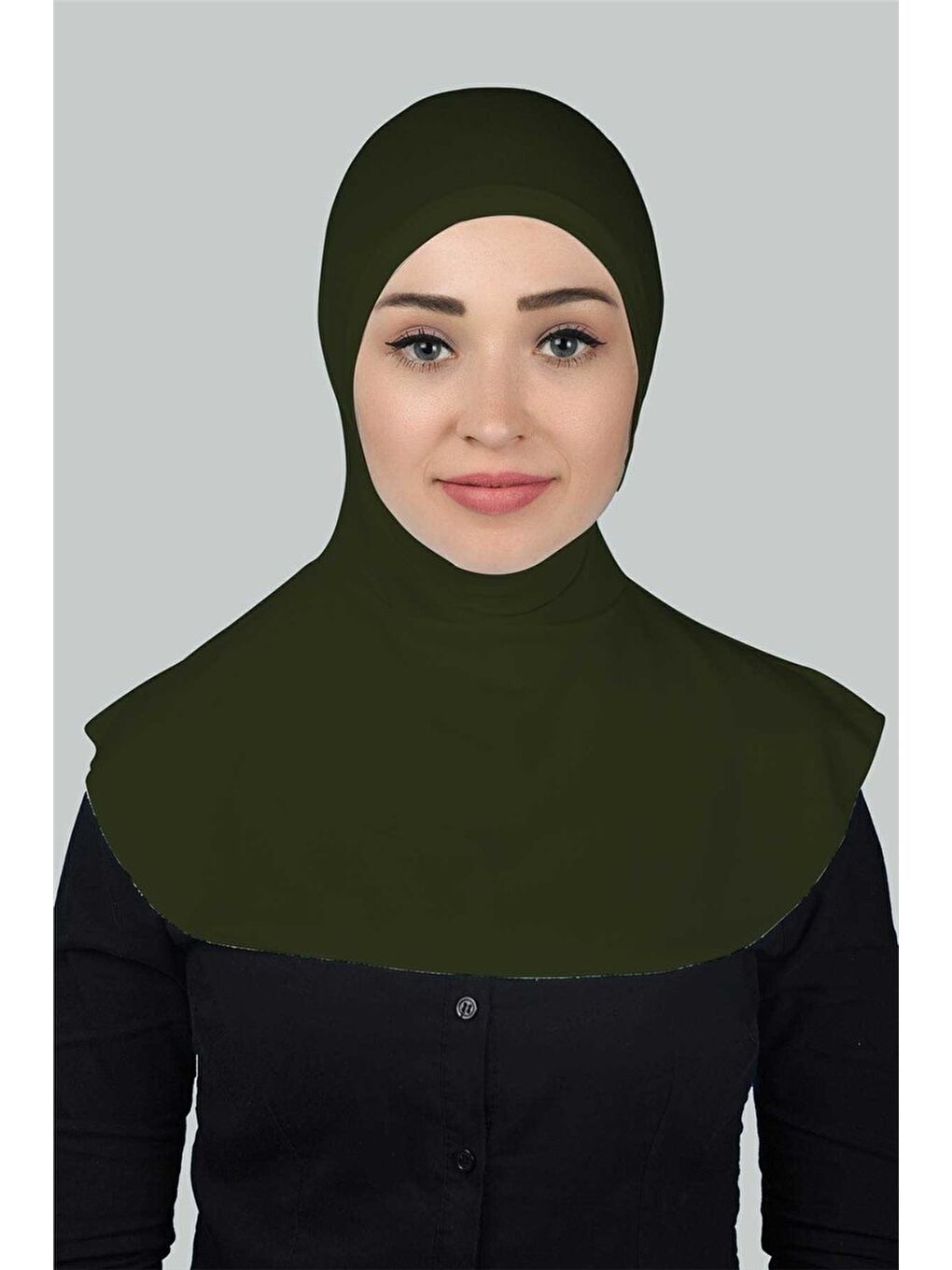 Altobeh Haki Kadın Tesettür Pratik Boyunluklu Hijab - Sporcu Bone