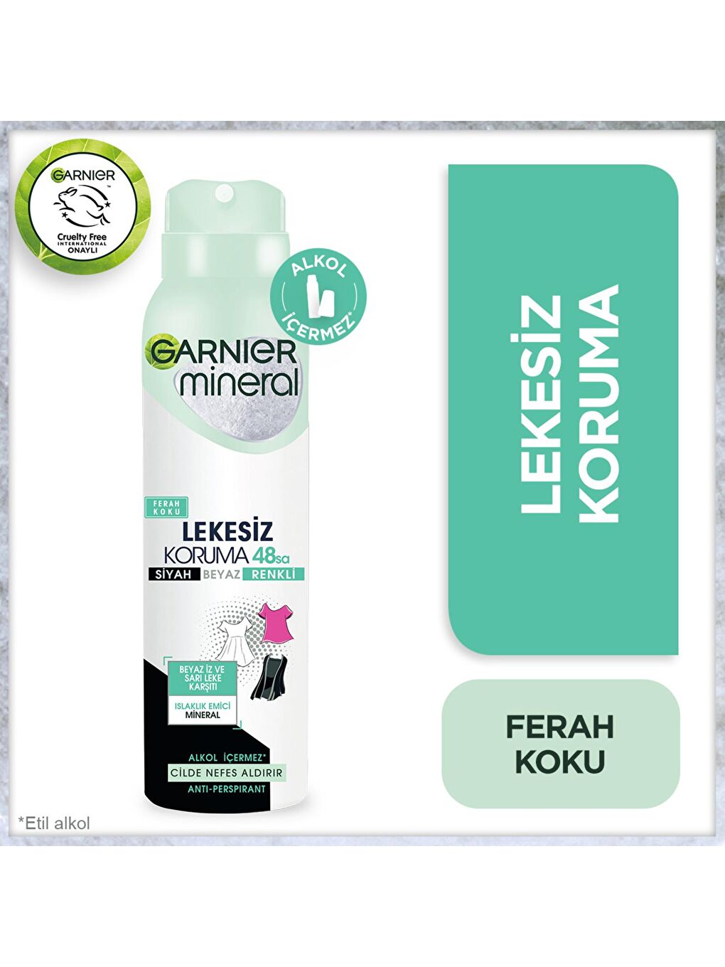 GARNIER Mineral Lekesiz Koruma Sprey Deodorant