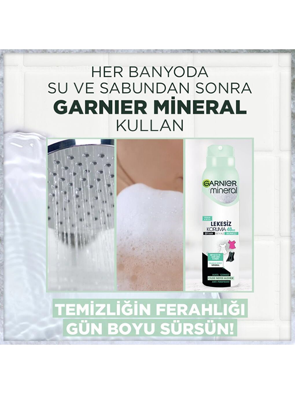 GARNIER Mineral Lekesiz Koruma Sprey Deodorant - 2