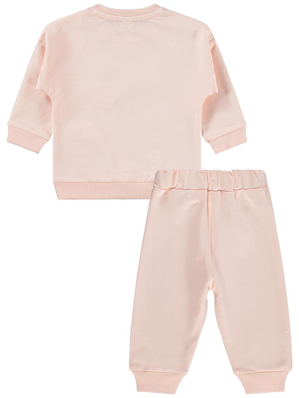 Baby Kelebek Nakışlı 6-18 Ay Takım - Pembe-2