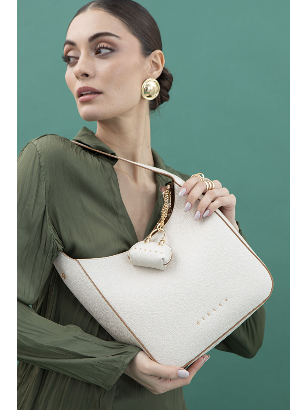 Kadin Kol Çantasi Bej SLY164-2