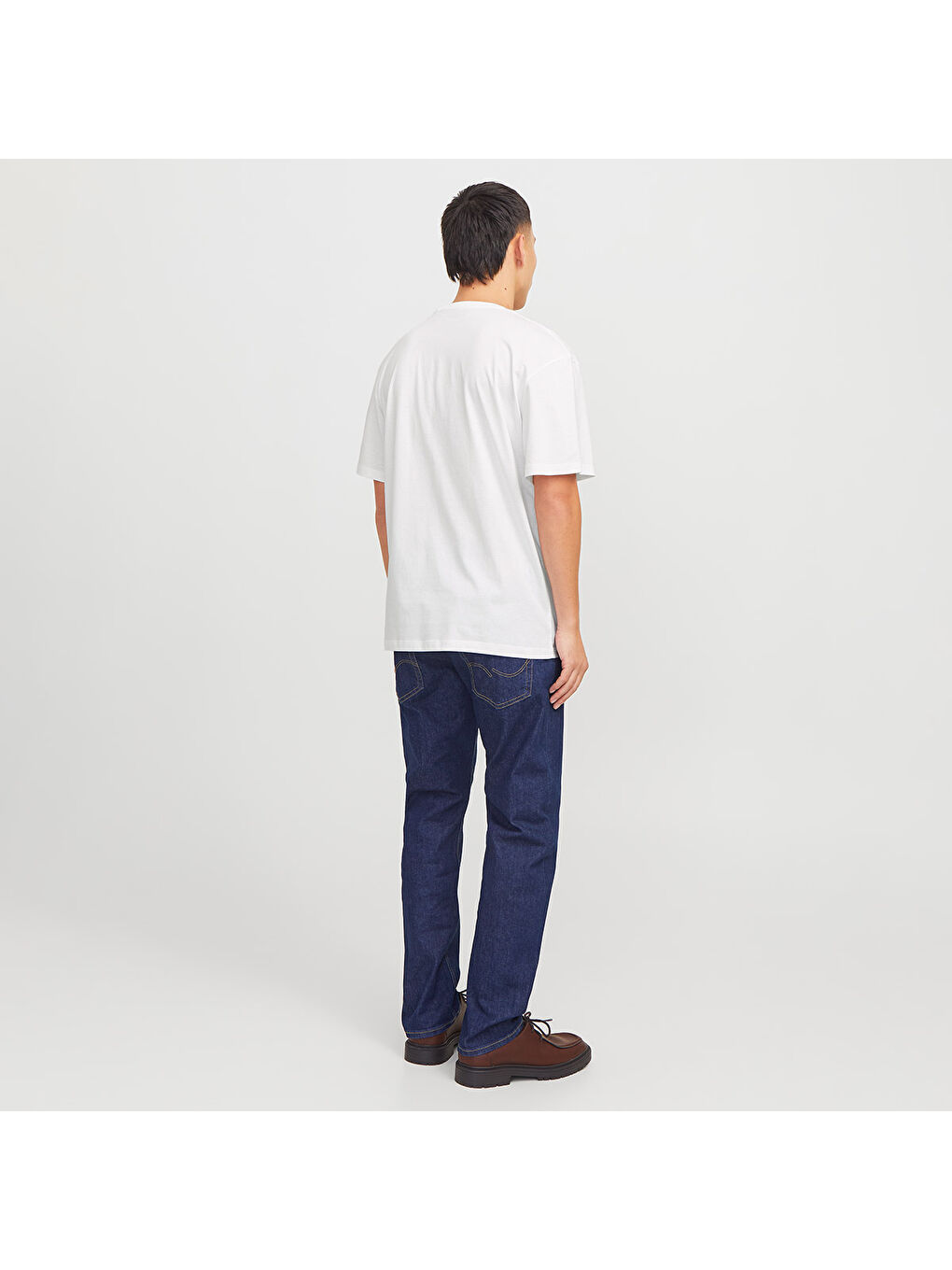 Bryan Corp Logo O Neck Erkek Beyaz Yuvarlak Yaka Spor Tişört-2