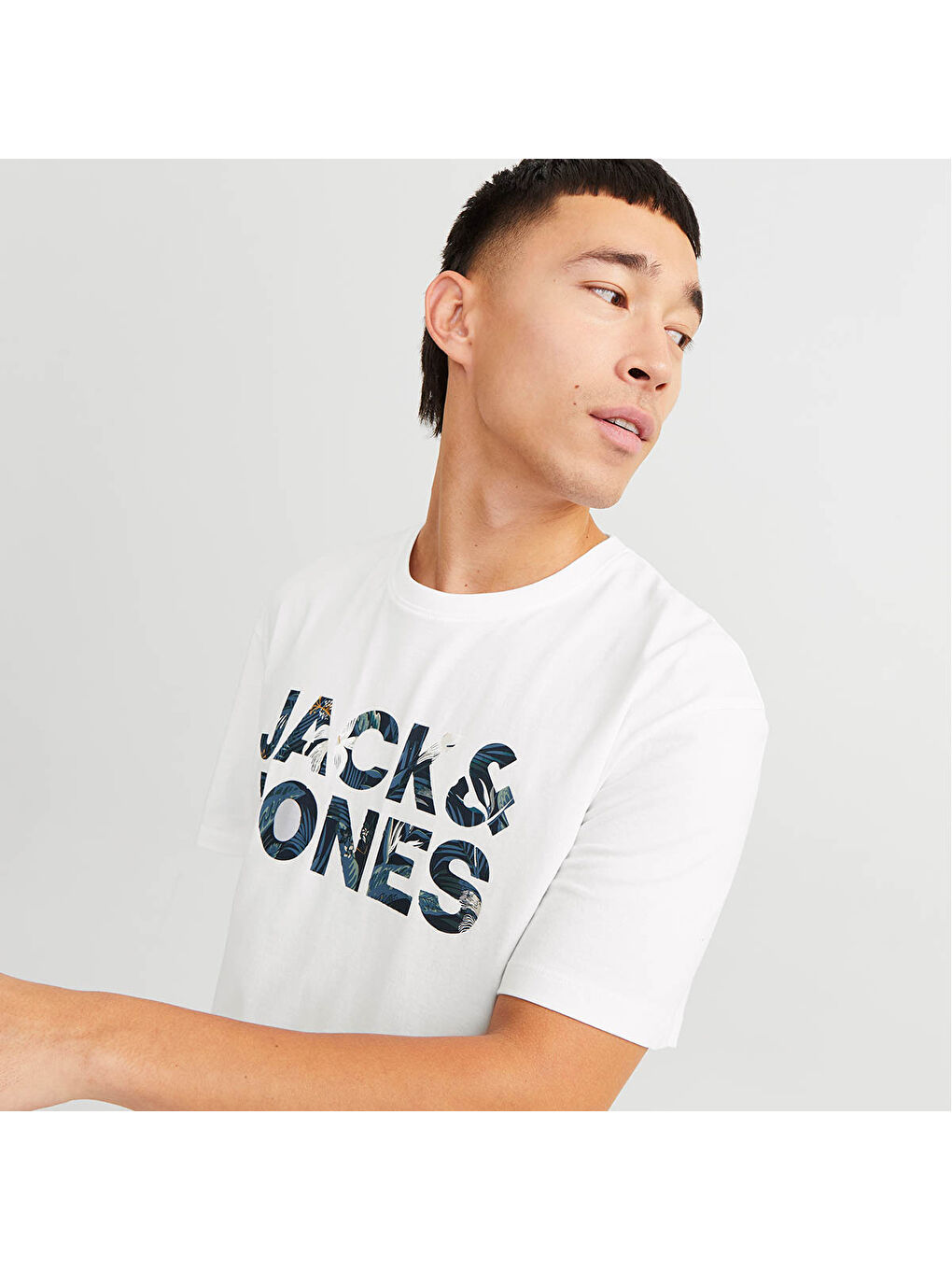 Bryan Corp Logo O Neck Erkek Beyaz Yuvarlak Yaka Spor Tişört-3