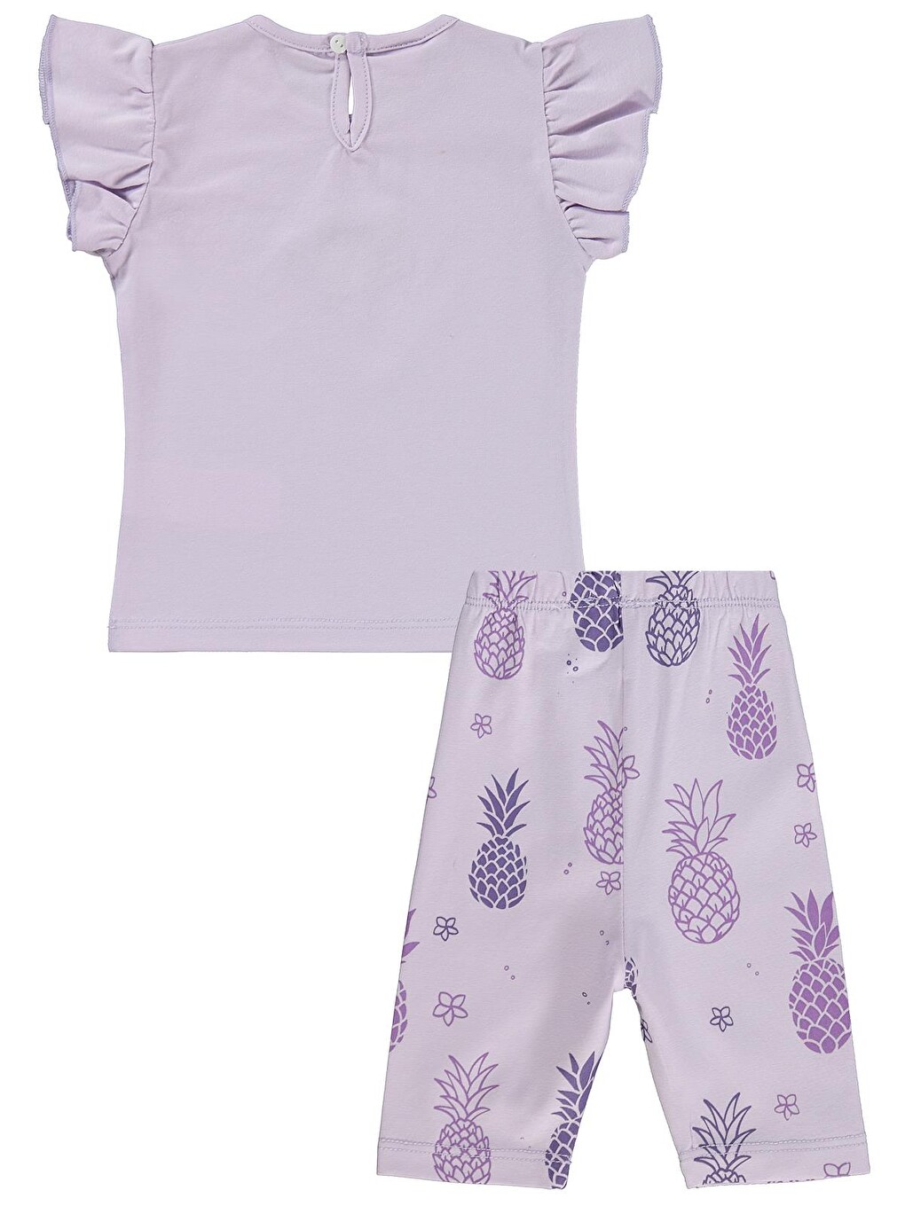 Baby Ananas Baskılı 6-18 Ay Takım - Lila-2