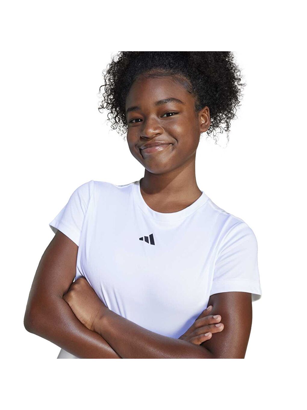 Train Essentials Kız Çocuk Beyaz Tişört-2