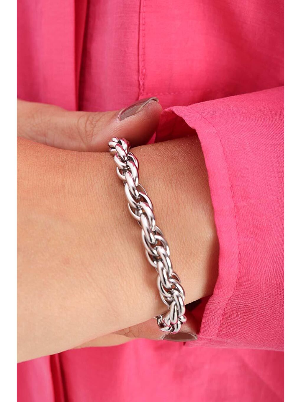 Gri Gümüş-Bileklik