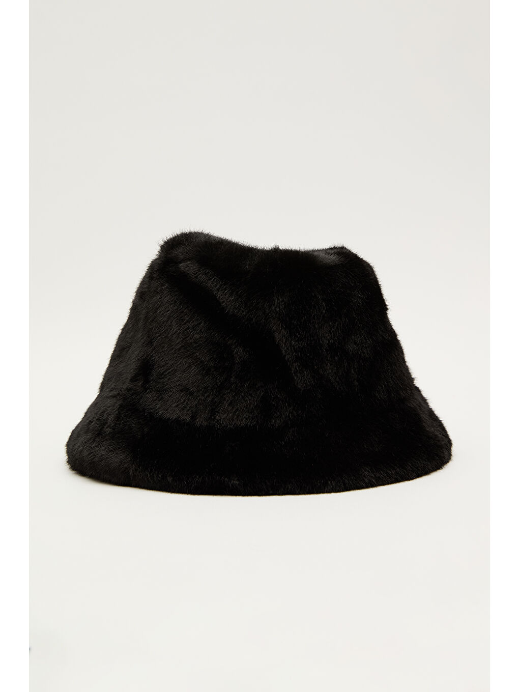Kürk Bucket Şapka Siyah-3
