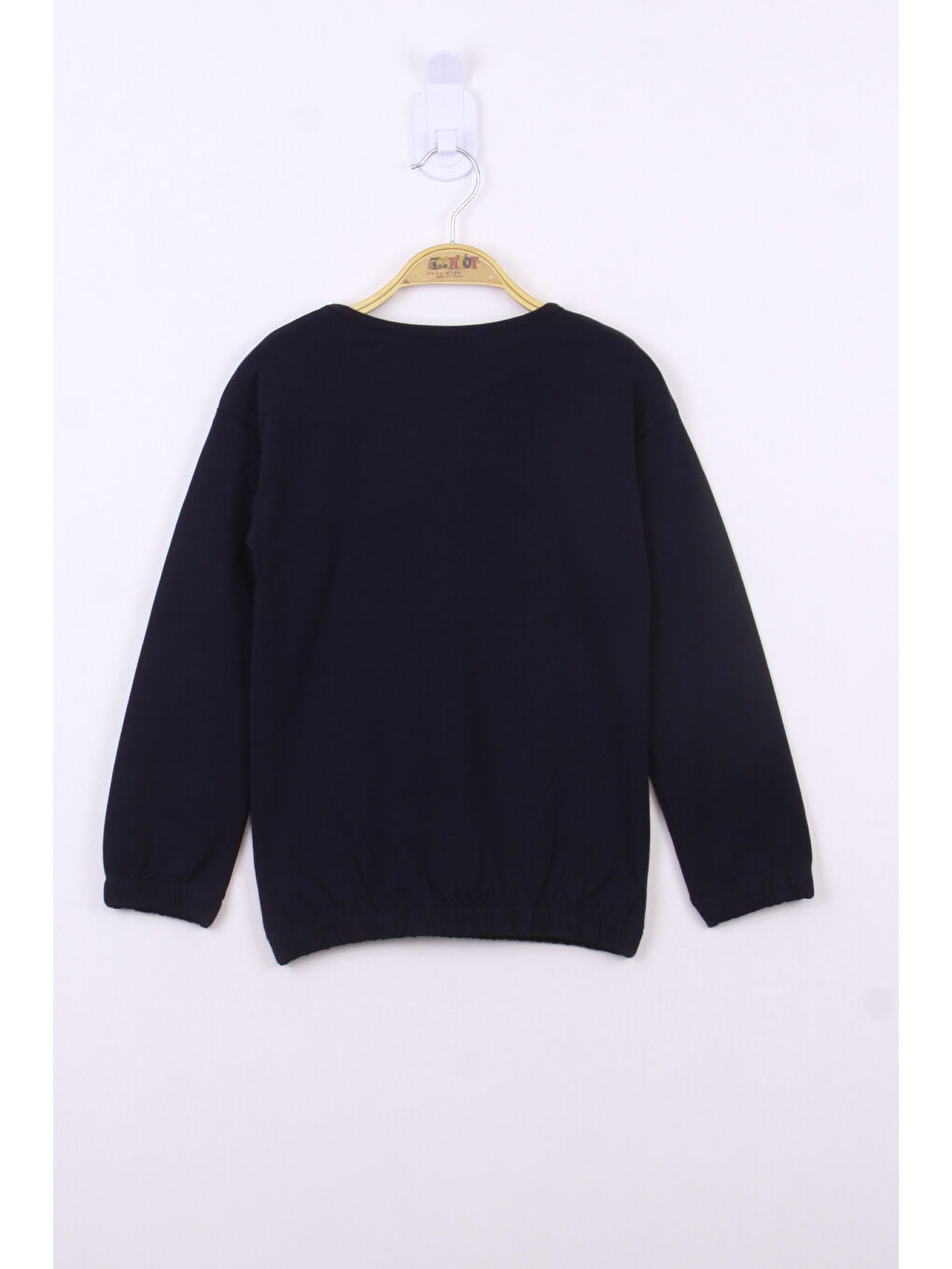 Lacivert Kız Çocuk Weekend Baskılı Tişört-1