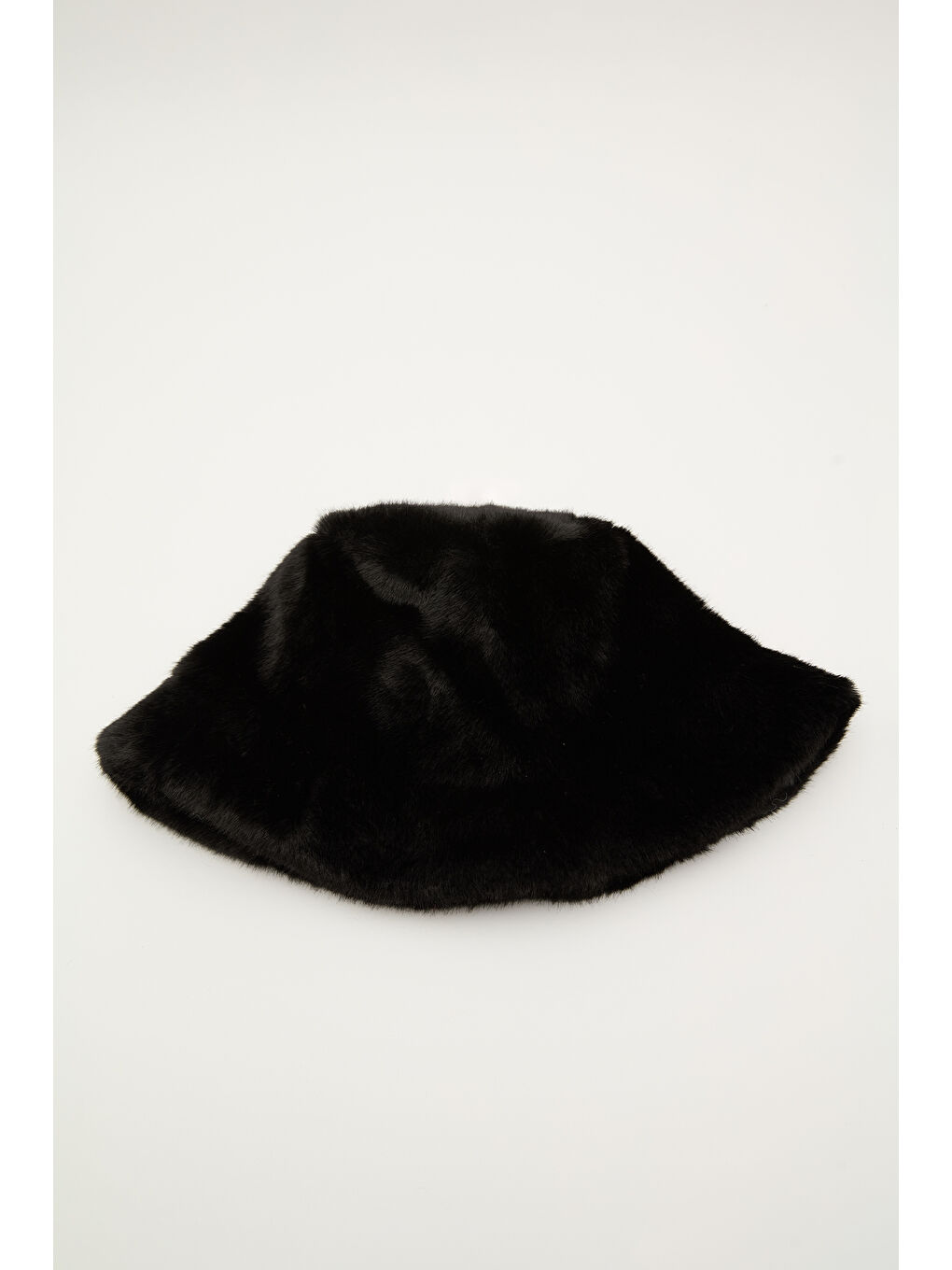 Kürk Bucket Şapka Siyah-4