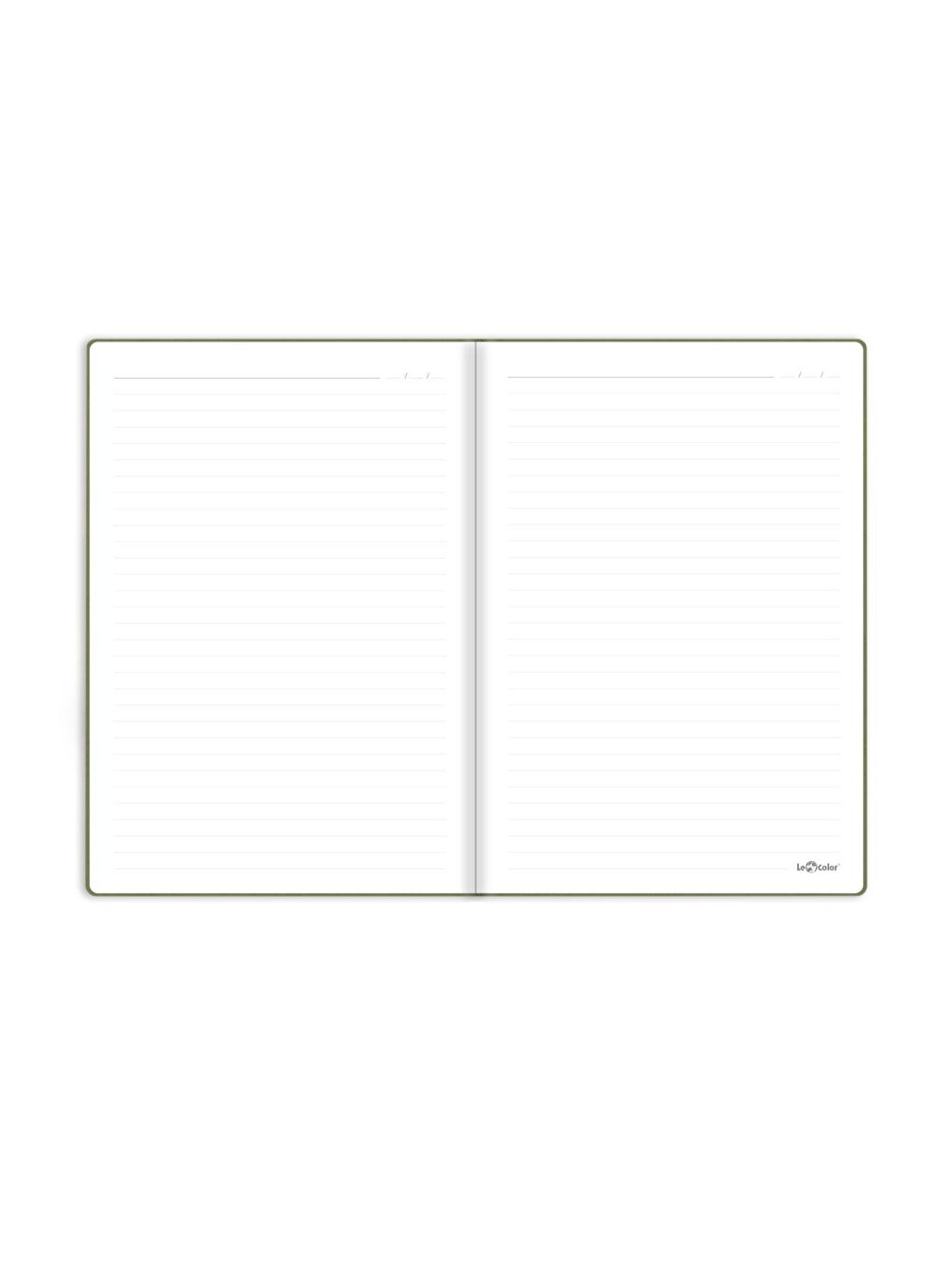 LE COLOR Yeşil Minimal Defter Çizgili Yeşil 17x24cm - 1