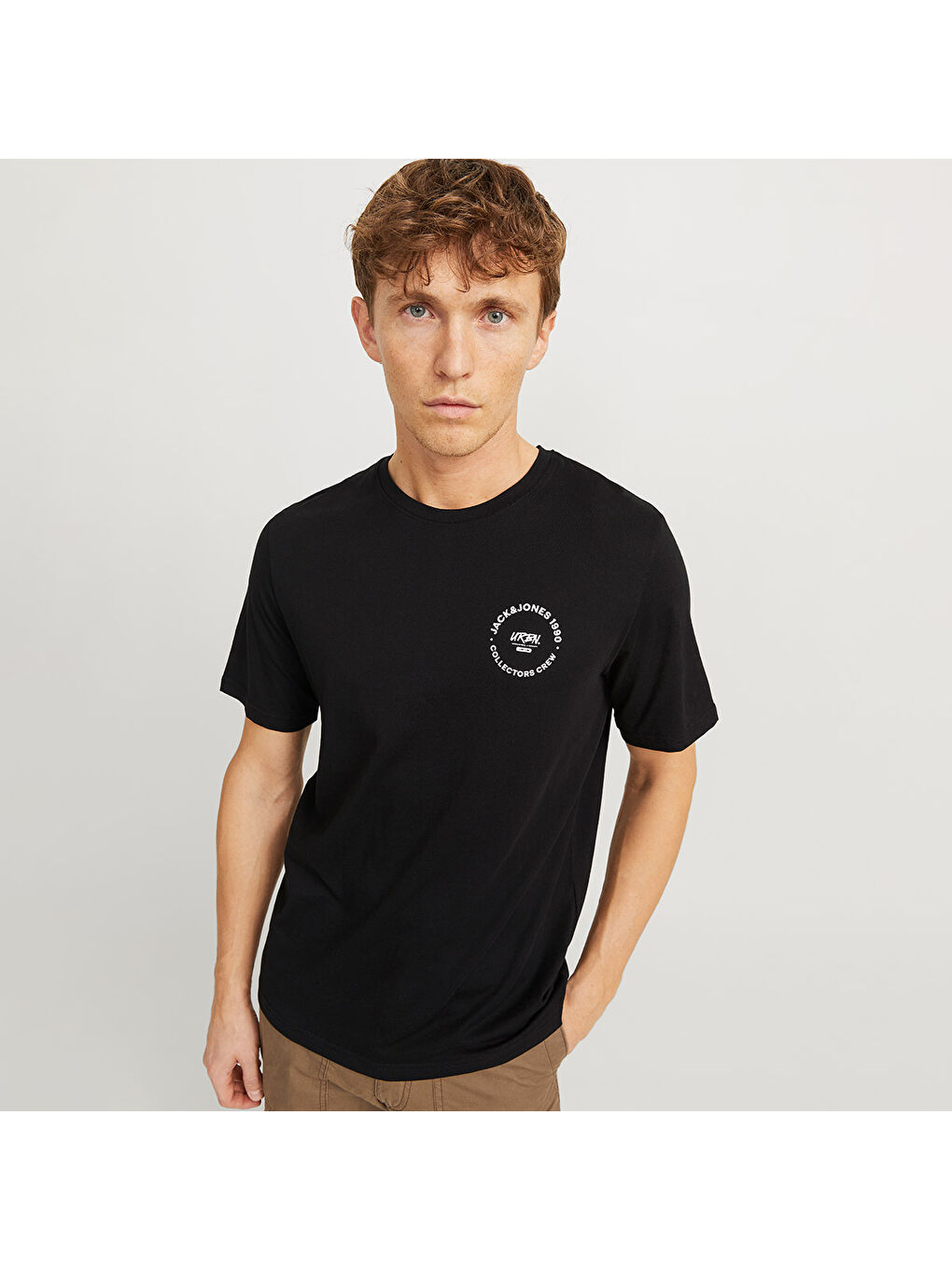 Simon Crew Neck Erkek Siyah Yuvarlak Yaka Spor Tişört-4