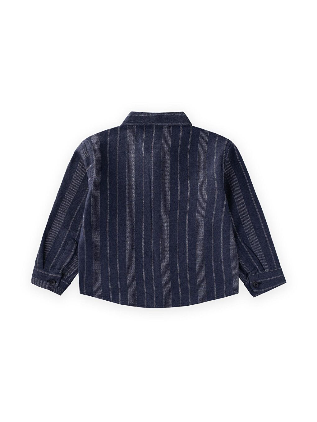 Çizgili Mevsimlik Oduncu Gömlek 2-10 Yaş Lacivert-1