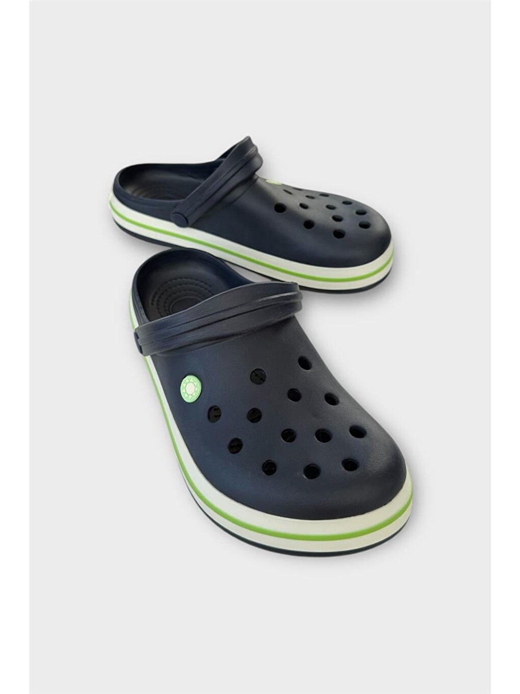 Lacivert Unisex Comfort Hafif Medikal Hemşire Sabo Terlik Lacİvert - Yeşİl-1