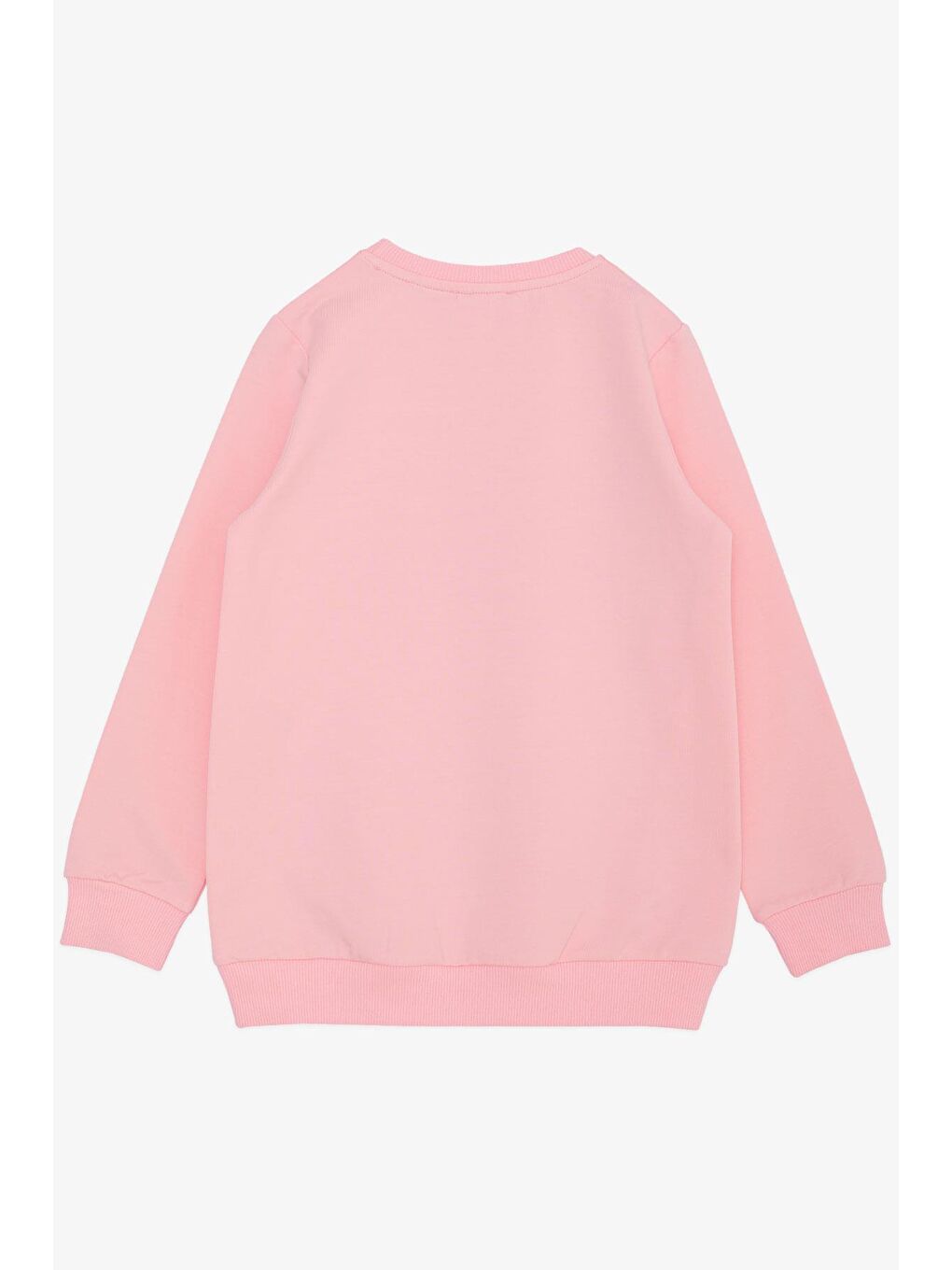 Breeze Pembe Kız Çocuk Sweatshirt Yaldızlı Yazı Baskılı Pembe (6-10 Yaş) - 1