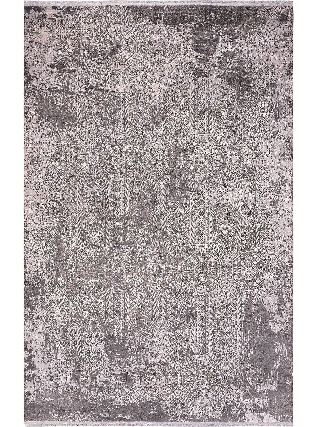 Gri Konfor Bamboo 3300 Modern Dokuma Halı-80x150-2