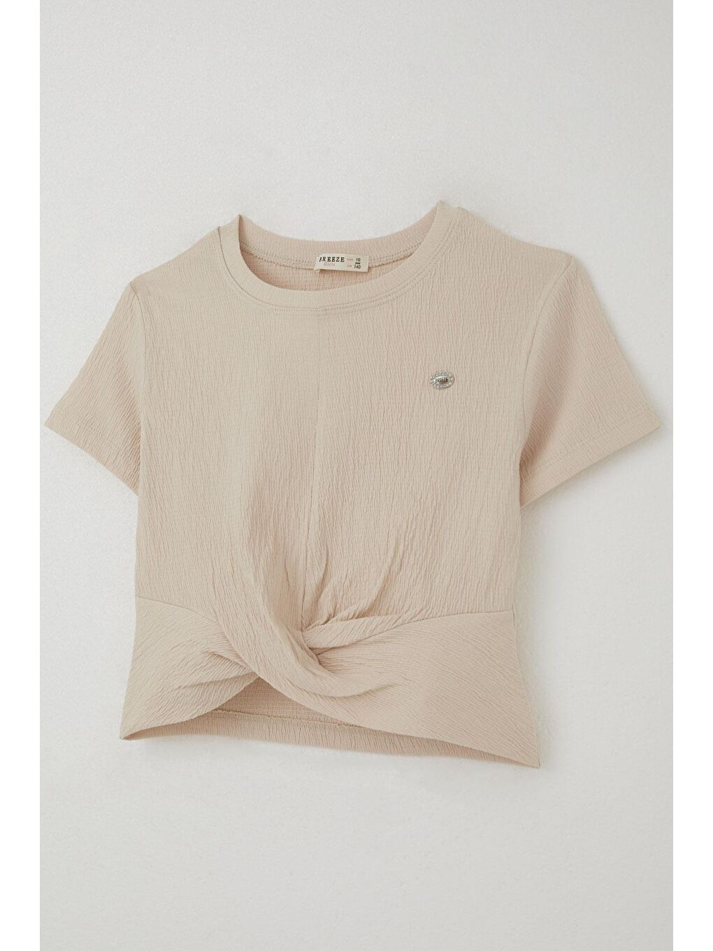 Kız Çocuk Tişört Armalı Bej (9-16 Yaş)-2