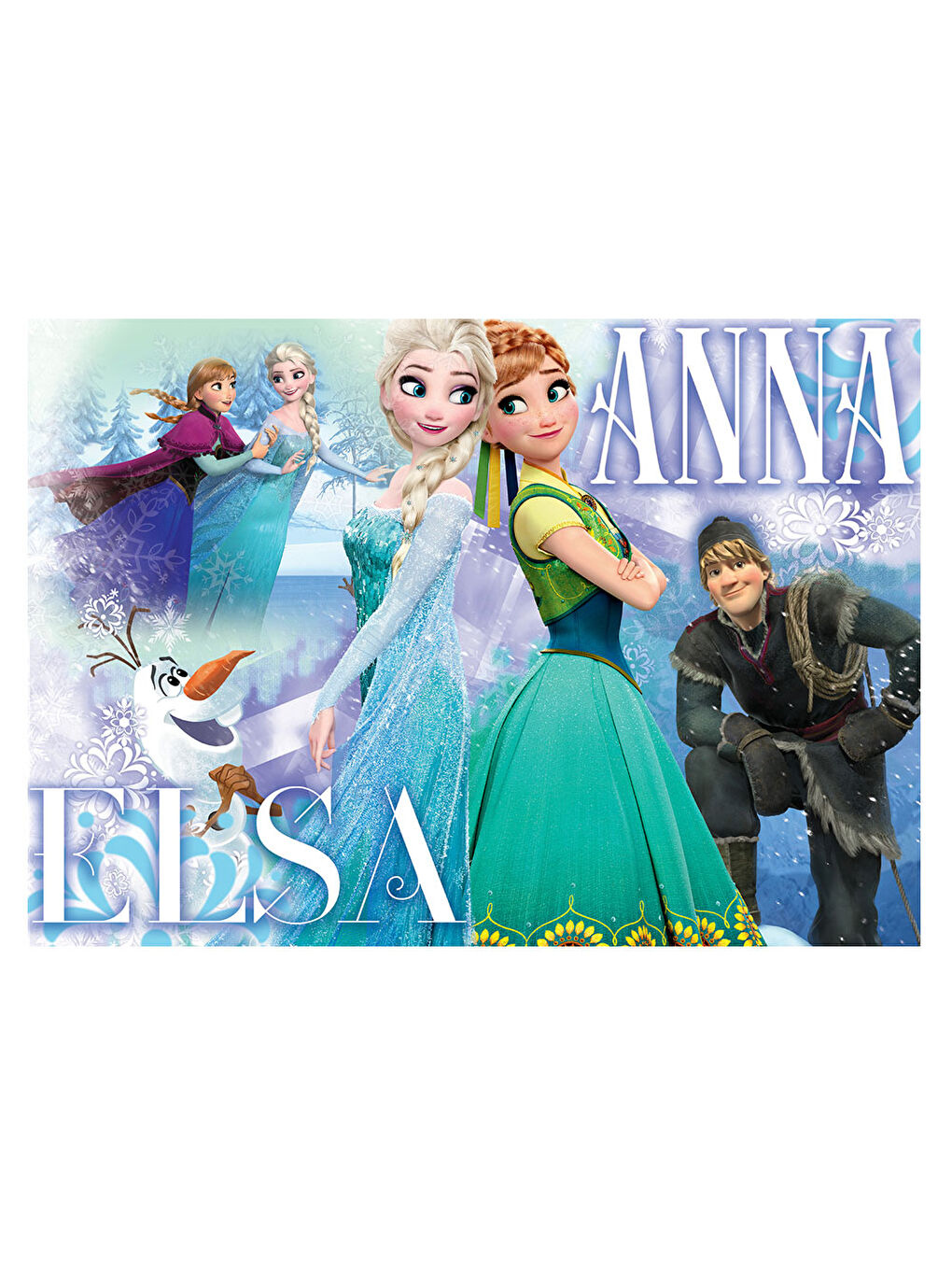 KS GAMES Renksiz Frozen Puzzle 100 Parça Frz714 - 1